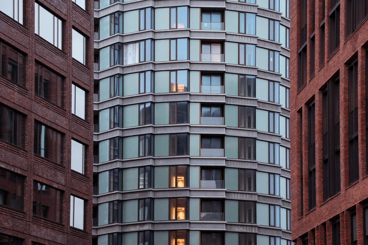 Crafting Captivating Headlines: Your awesome post title goes here View of modern architectural buildings with glass and brick facades in Copenhagen, Denmark.